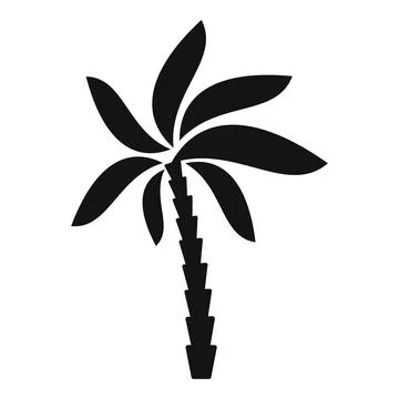 Palm plant icon simple vector. Coconut tree Illustrazione stock