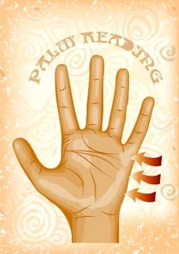 Palm reading Stock Illustration