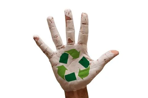 Palm recycle Stock Photos