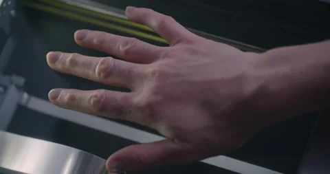 Palm Scanner Stockbeeldmateriaal 137213202