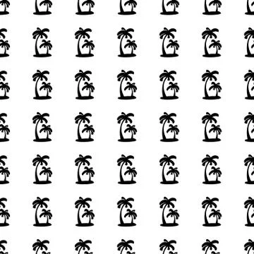 Palm seamless pattern. Vector Stock Illustration