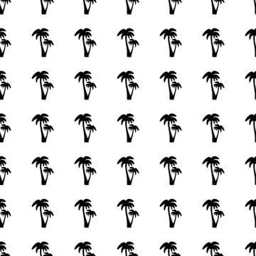 Palm seamless pattern. Vector Stock Illustration