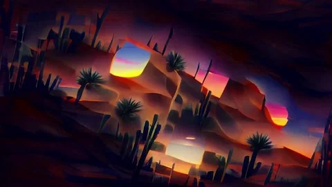 PALM SPRINGS Background Loop Video Stock Footage 205282944