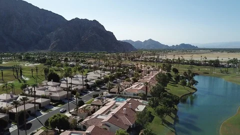 Palm Springs Mountains (Ariel) Stock Footage