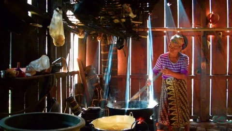 Palm sugar Stock Footage 148021295