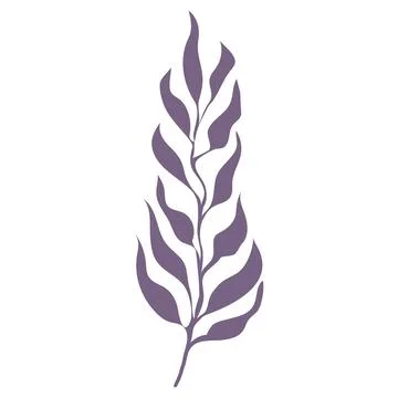 Palm Three Leaf Illustration Stock Illustration