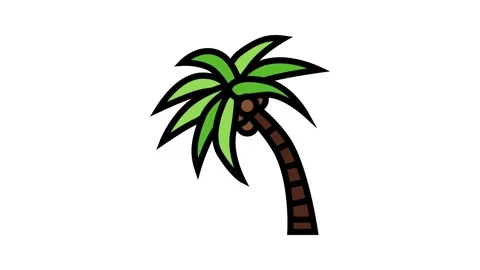 Palm Tree Animation Stock Video Footage | Royalty Free Palm Tree Animation  Videos | Pond5