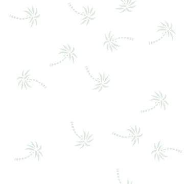 Palm tree coconut glyph seamless pattern Stock Illustration