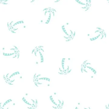 Palm tree coconut glyph vector seamless pattern Illustrazione stock