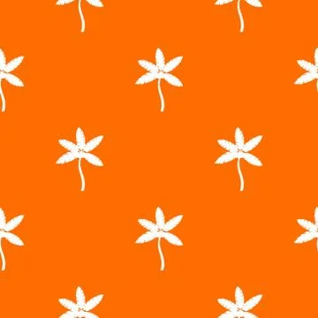 Palm tree with coconuts pattern seamless Illustrazione stock