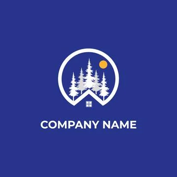 Palm tree construction logo Stock Illustration