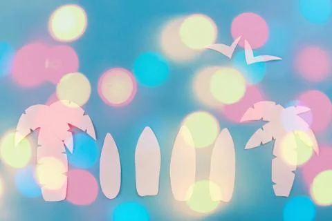 Palm tree with copy space Stock Photos