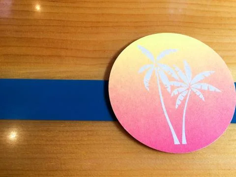 Palm tree graphic design element Stock Photos