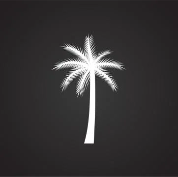 Palm tree icon on background for graphic and web design. Simple illustration イラスト素材