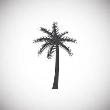 Palm tree icon on background for graphic and web design. Simple illustration Иллюстрация