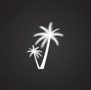 Palm tree icon on background for graphic and web design. Simple illustration イラスト素材