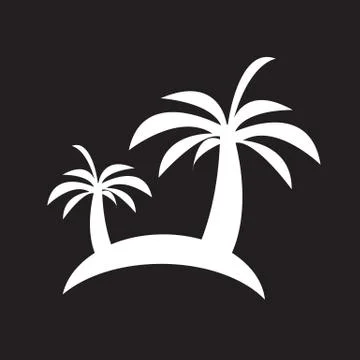 Palm Tree icon Stock Illustration