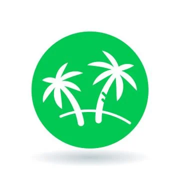 Palm tree icon Stock Illustration