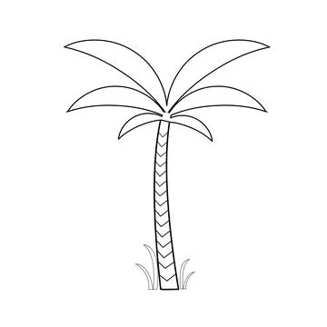 Palm tree icon Stock Illustration