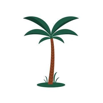 Palm tree icon Stock Illustration