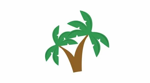 Palm Tree Icon. Stock Illustration