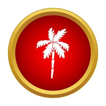 Palm tree icon representing tropical summer vacation Stock-Illustration