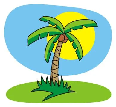 Palm tree Stock Illustration
