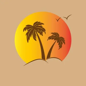 Palm tree. Stock Illustration