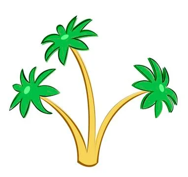 Palm tree Ilustração Stock