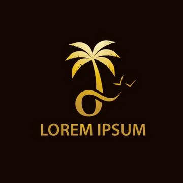 Palm tree illustration Stock Illustration