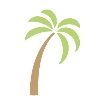 Palm tree illustration isolated Illustration