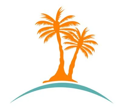 Palm tree image Stock Illustration