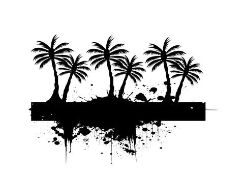Palm tree image vector illustration Stock Illustration
