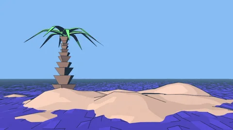 Palm tree on the island 스톡 동영상 42506237