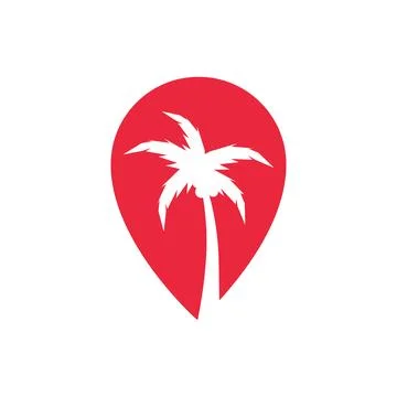 Palm tree leaf  illustration Illustrazione stock