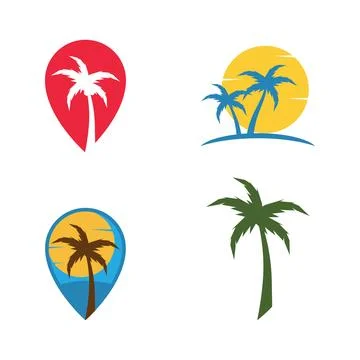 Palm tree leaf  illustration Illustration