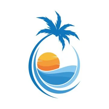 Palm tree leaf  illustration Stock Illustration