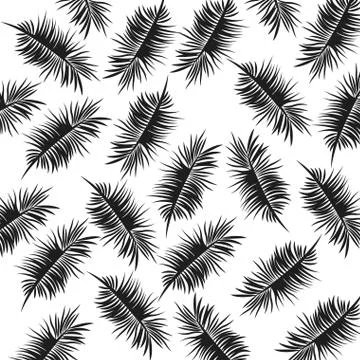 Palm tree leaf pattern icon Stock Illustration
