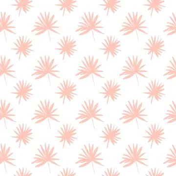 Palm Tree Leaf Seamless Pattern イラスト素材