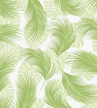 Palm tree leaves Stock Illustration