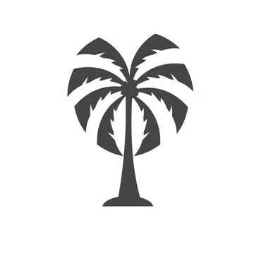 Palm Tree Logo Icon Vector Stock Illustration
