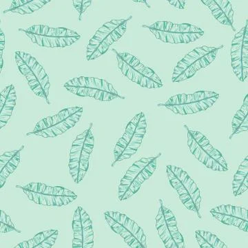 Palm tree pattern. Seamless hand drawn textures on exotic trendy background. Stock-Illustration