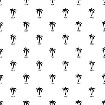 Palm tree pattern seamless vector Illustrazione stock