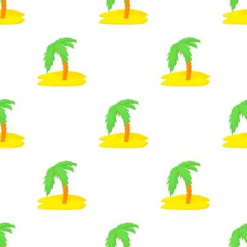 Palm tree pattern seamless vector Illustrazione stock