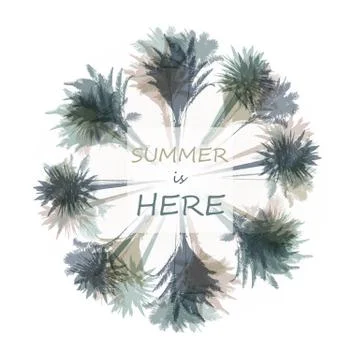 Palm tree print Stock-Illustration