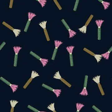 Palm tree seamless pattern. Background of tropical plant. Stock Illustration