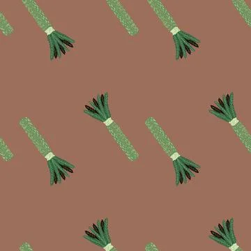 Palm tree seamless pattern. Background of tropical plant. Stock Illustration