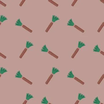 Palm tree seamless pattern. Background of tropical plant. Stock Illustration