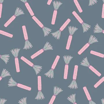 Palm tree seamless pattern. Background of tropical plant. Stock Illustration