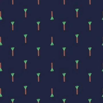 Palm tree seamless pattern. Background of tropical plant. Stock Illustration